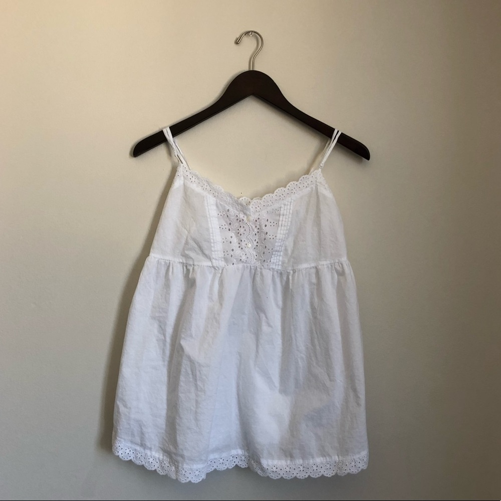 ☀️Victoria Secret Eyelet Lace Babydoll Top